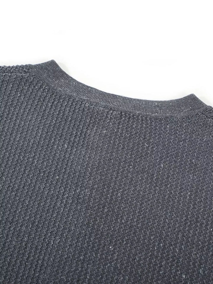 Men's Textured Knit Short Sleeve Top