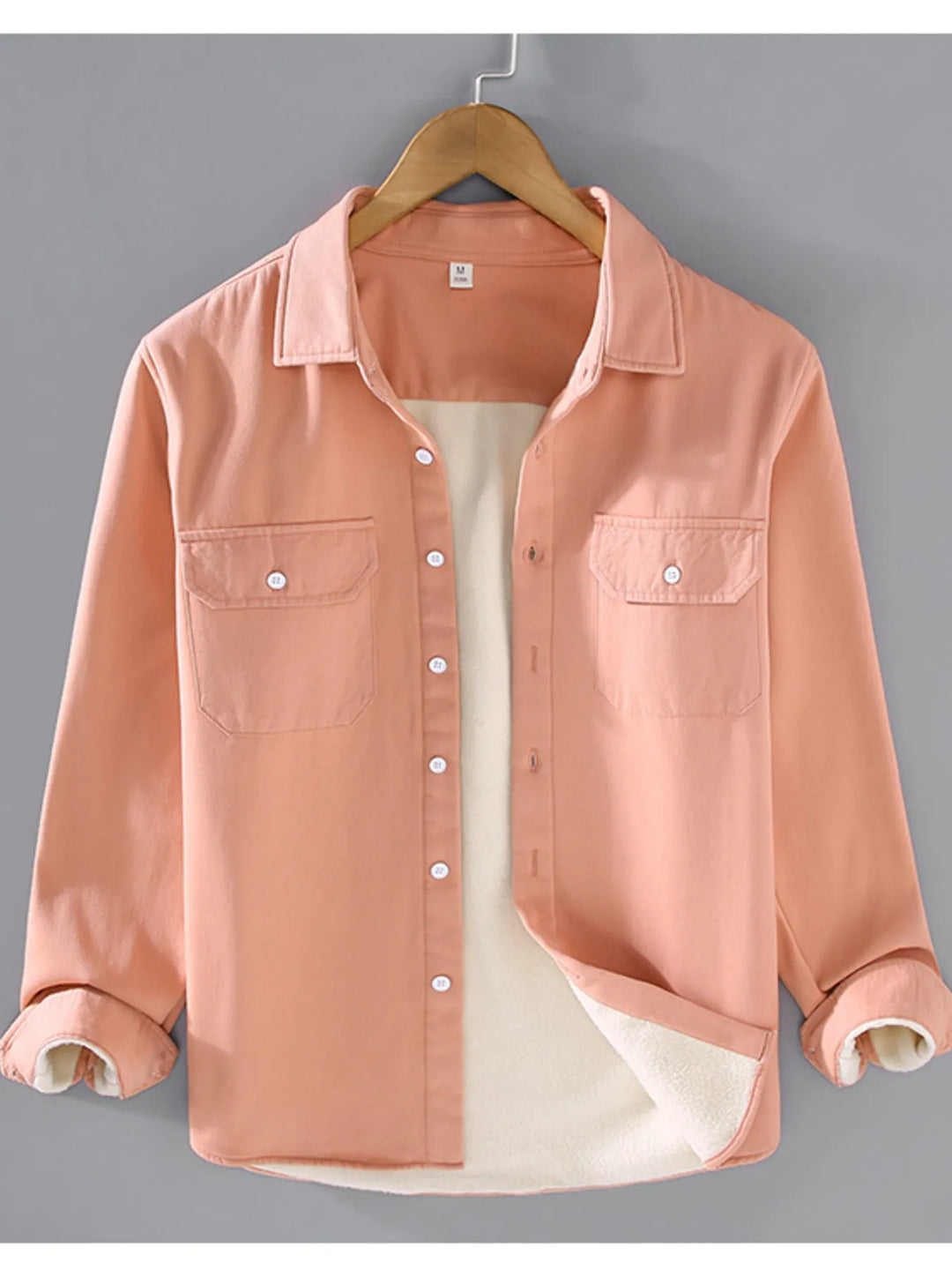 Men's Plus Size Button Up Long Sleeve Shirt