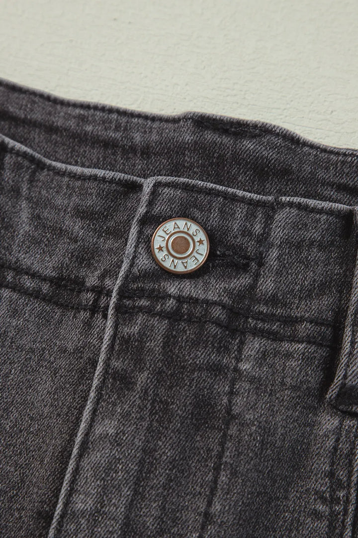 High-Waisted Wide-Leg Vintage Wash Jeans
