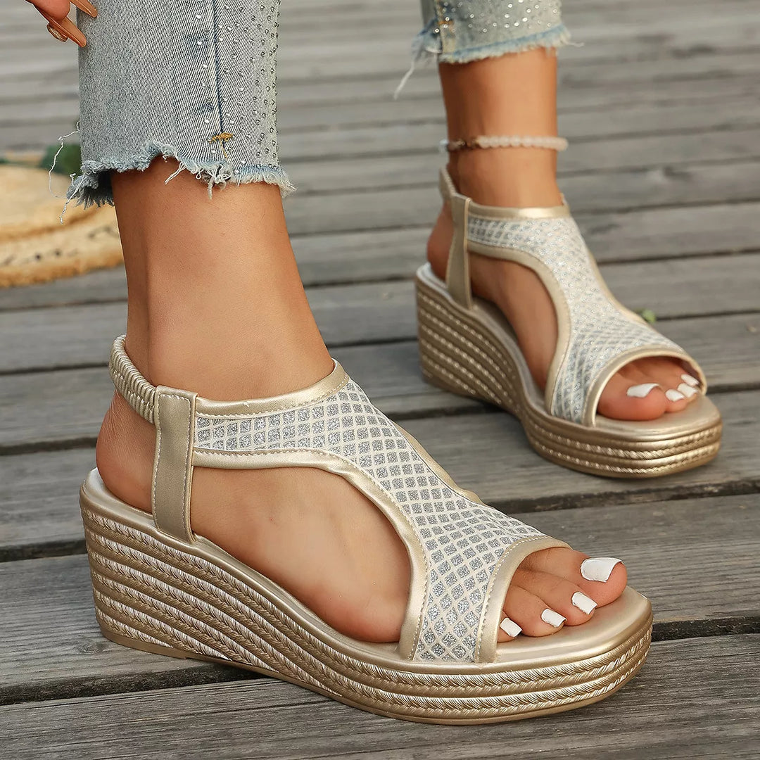 Open Toe Wedge Sandals
