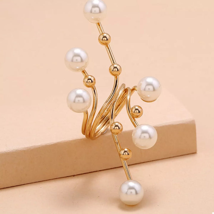 Alloy Pearl Bypass Ring