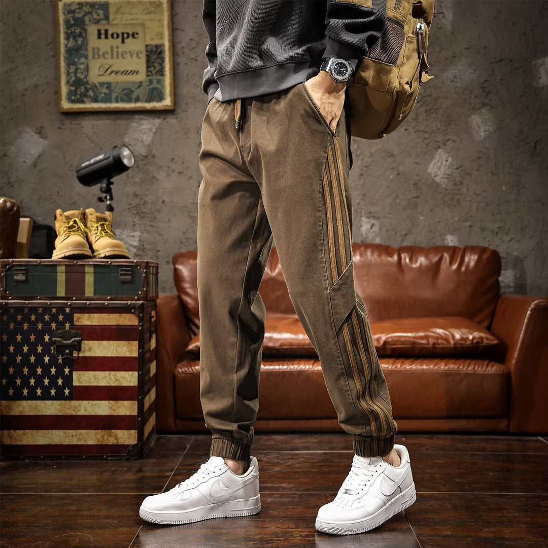Mens Loose Fit Trendy AnkleTightening Pants
