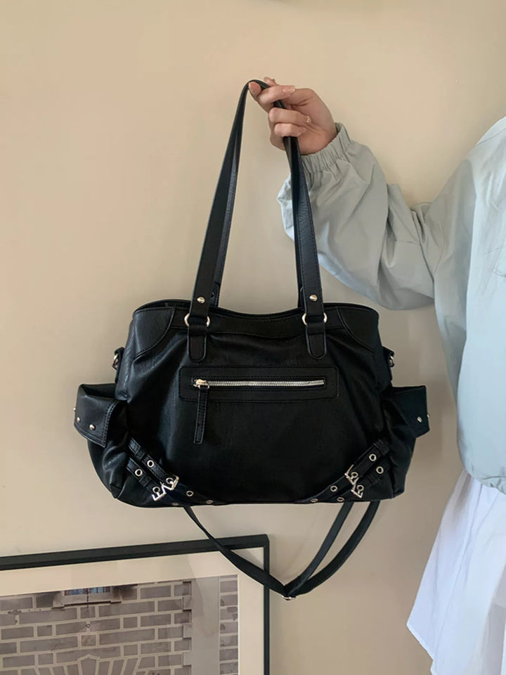 Rivet Decor Crossbody Bag