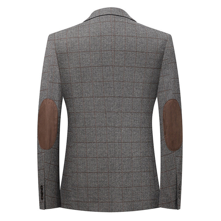 Mens Casual Suit Stretchy Wrinkle-free Trendy Suit