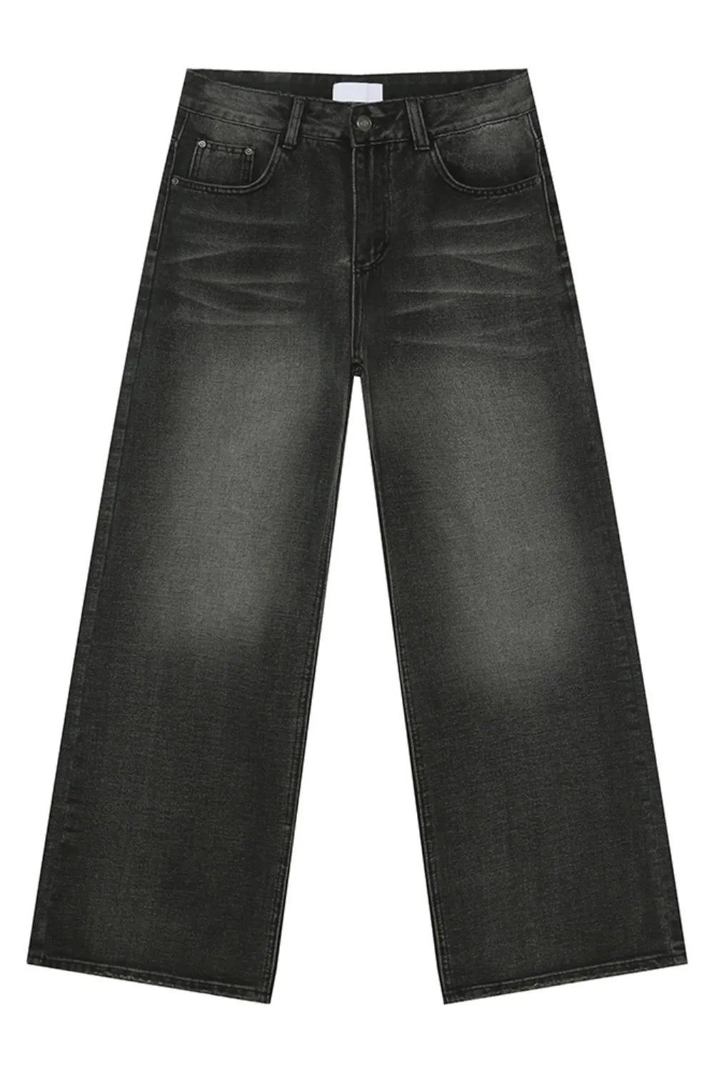 Wide Leg Pocketed Jeans