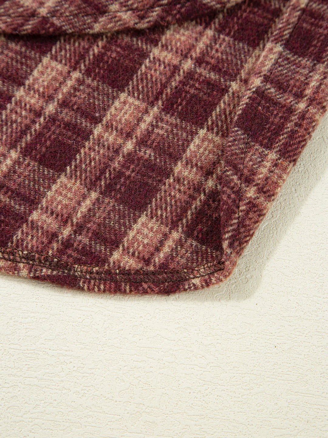 Plaid Patchwork Drop Shoulder Sweatshirt