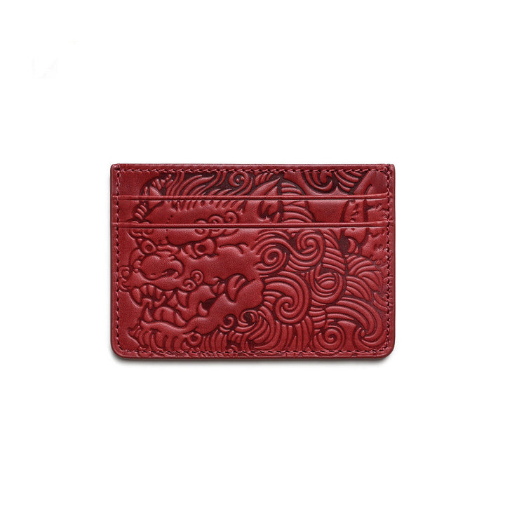 Mens And Womens Genuine Leather Ultra-thin Card Holder ID Case