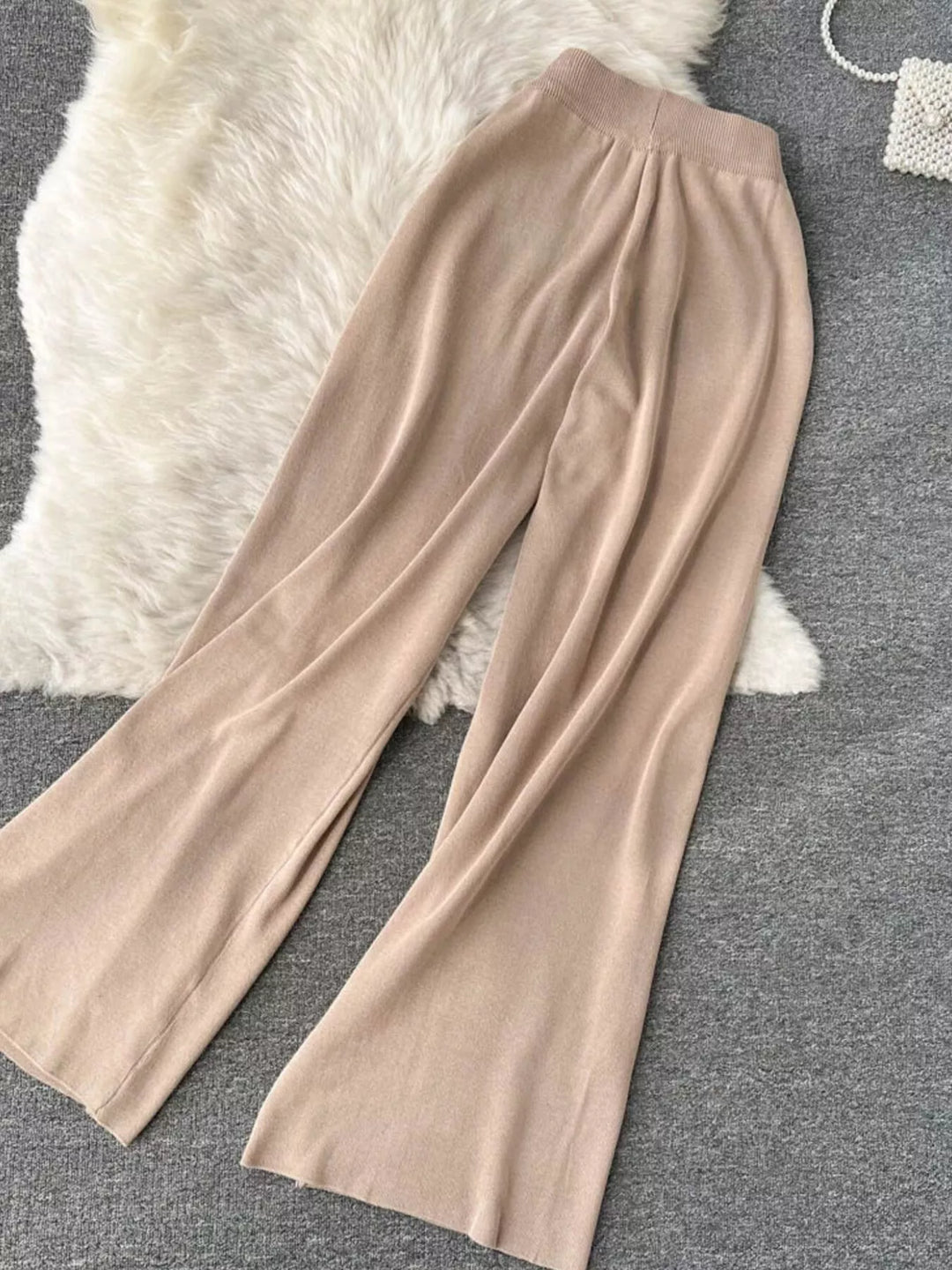 Short Sleeve Top and Wide Leg Pants Set