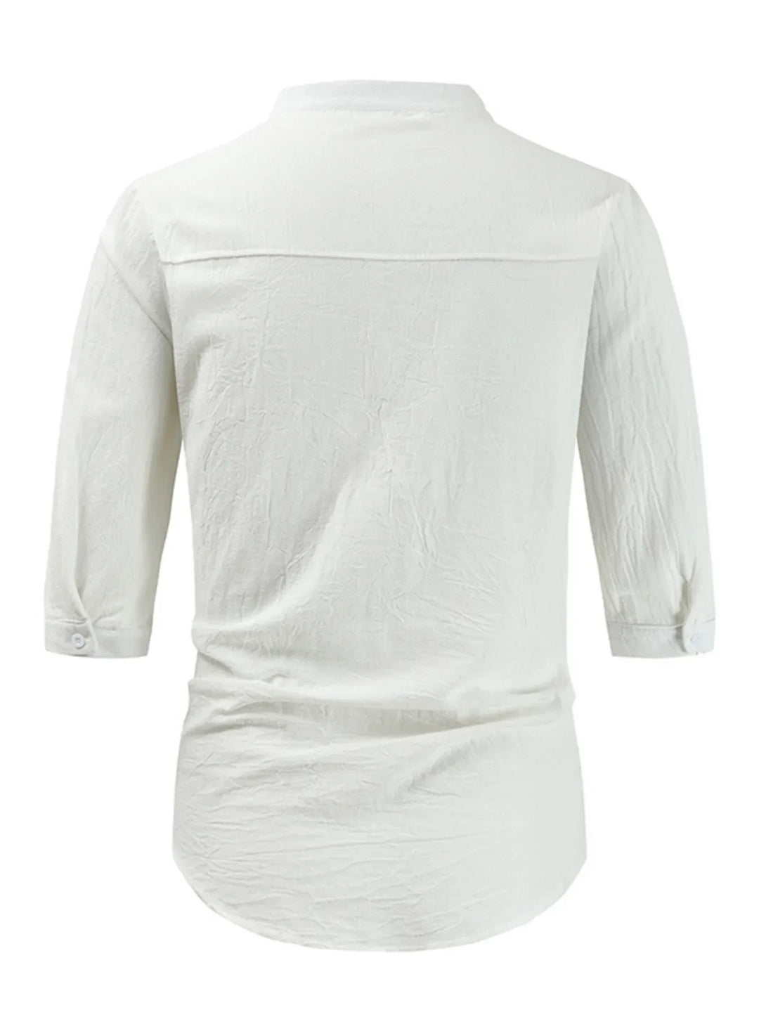 Men's Plus Size Button Down Half Sleeve Shirt