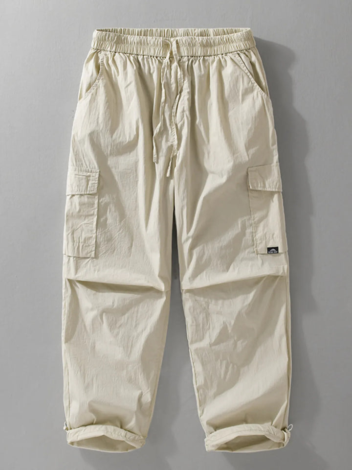 Men's Plus Size Drawstring Wide Leg Pants