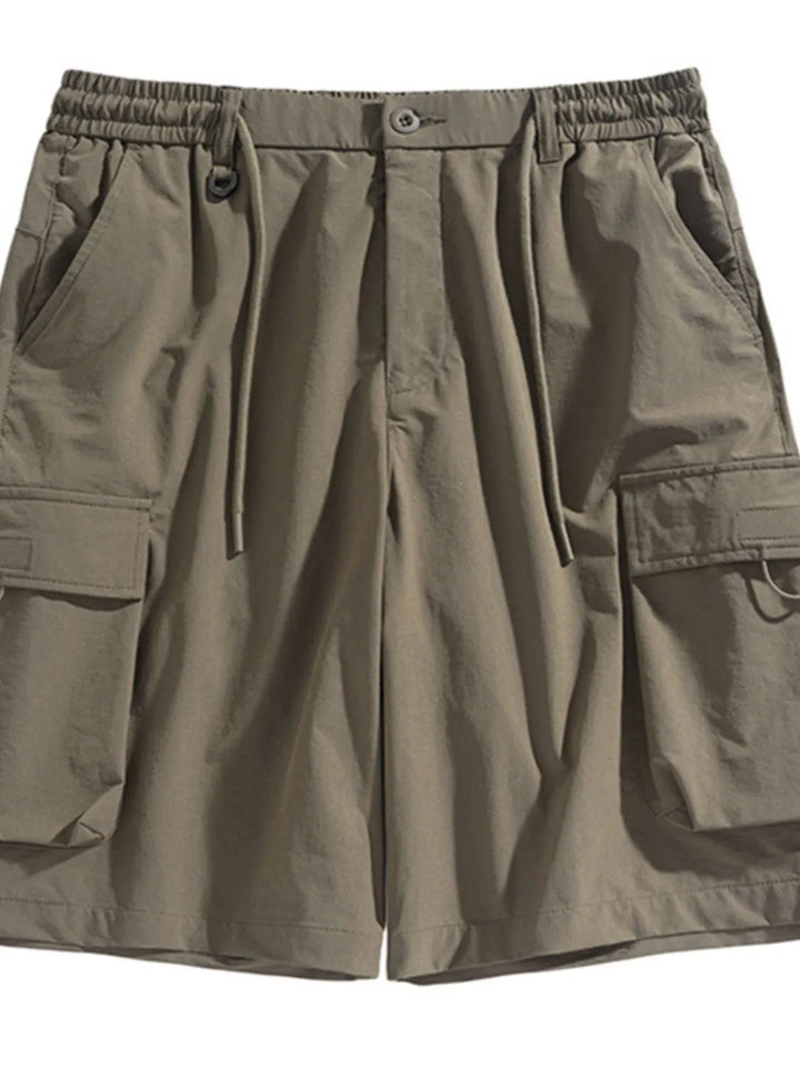 Men's Drawstring Pocketed Shorts