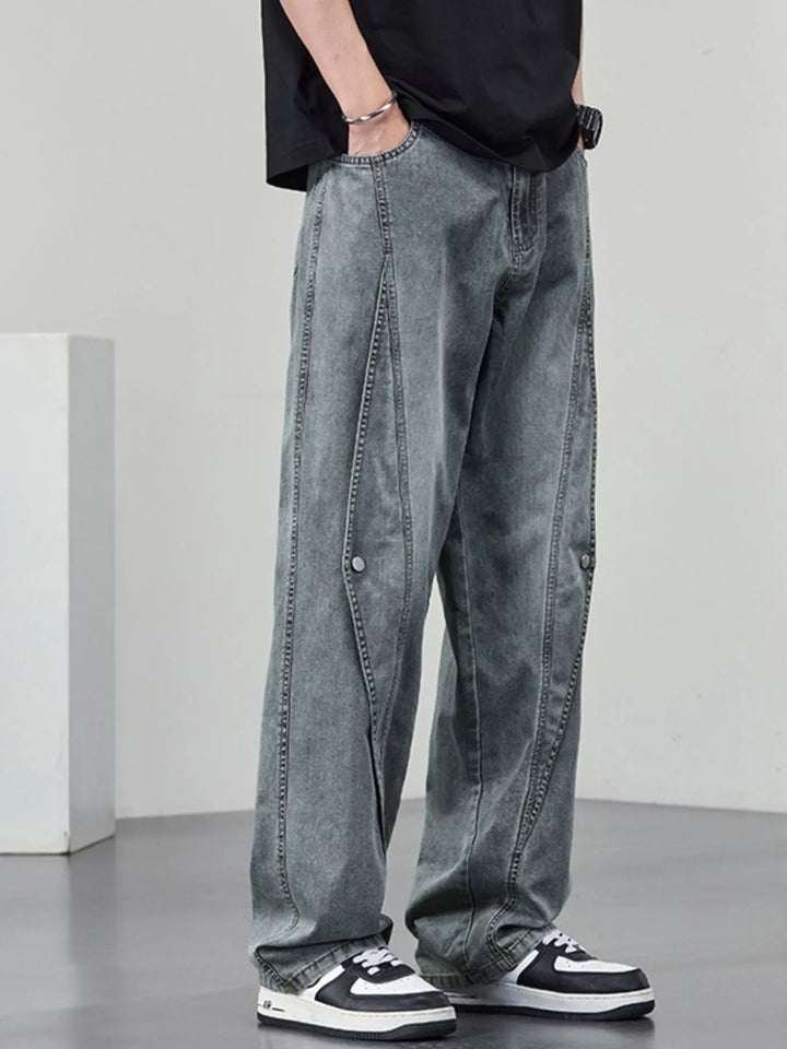 Men's Plus Size Wide Leg Jeans