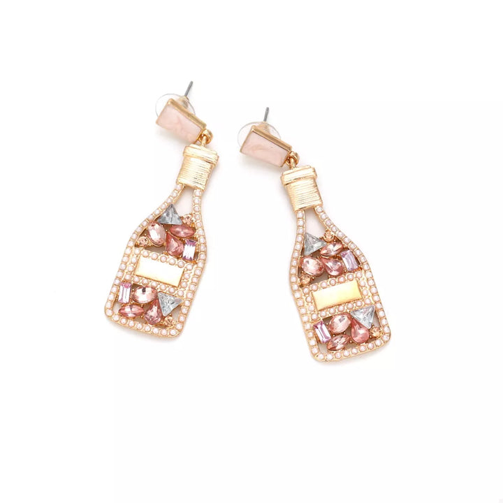 Champagne Bottle Drop Earrings