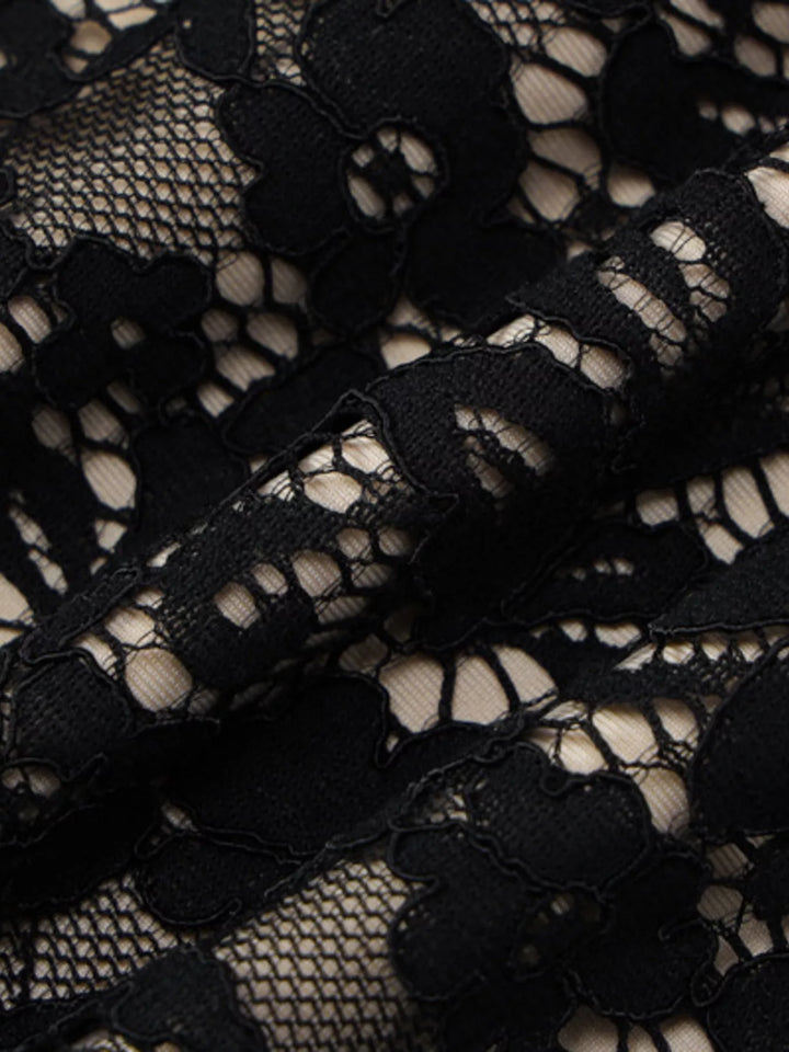 Lace Spaghetti Strap Mini Dress