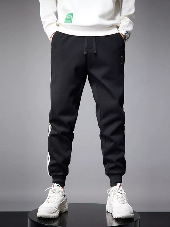 Men's Casual Striped Joggers