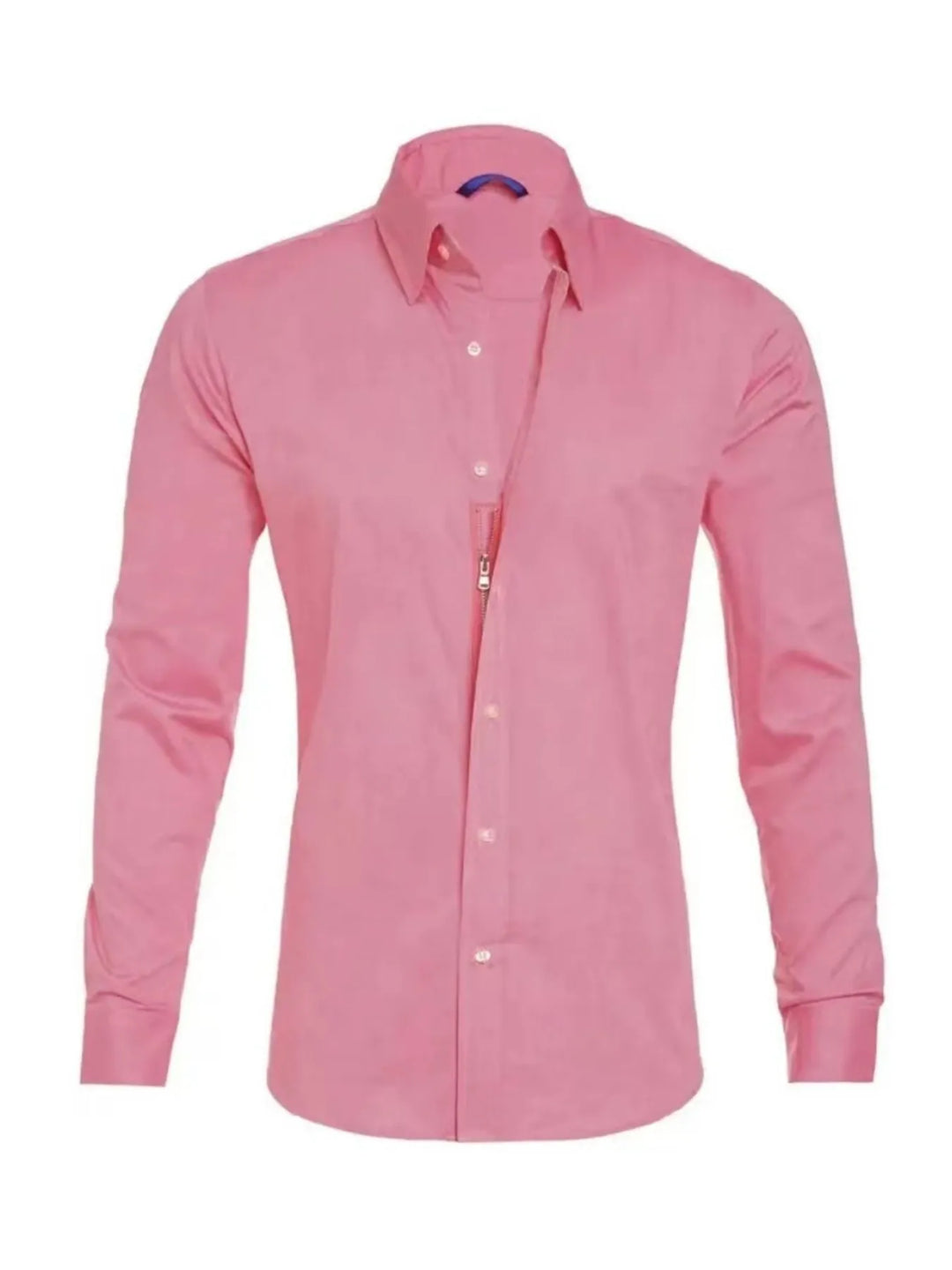 Men's Full Size Classic Button-Down Long Sleeve Business Shirt Plus Size
