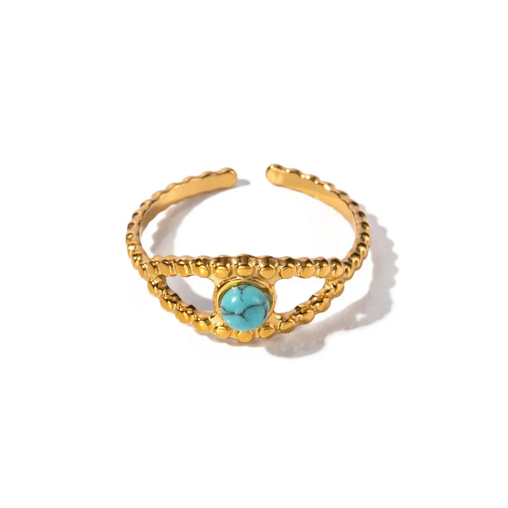 Turquoise Eye Design Ring