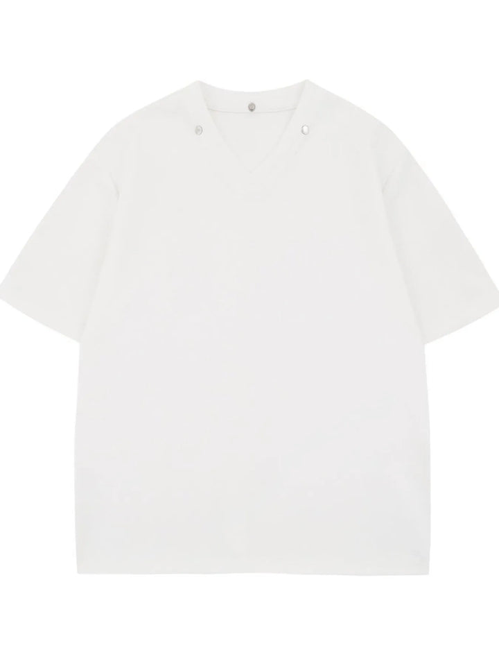 Men's Detachable Collar Short Sleeve Top