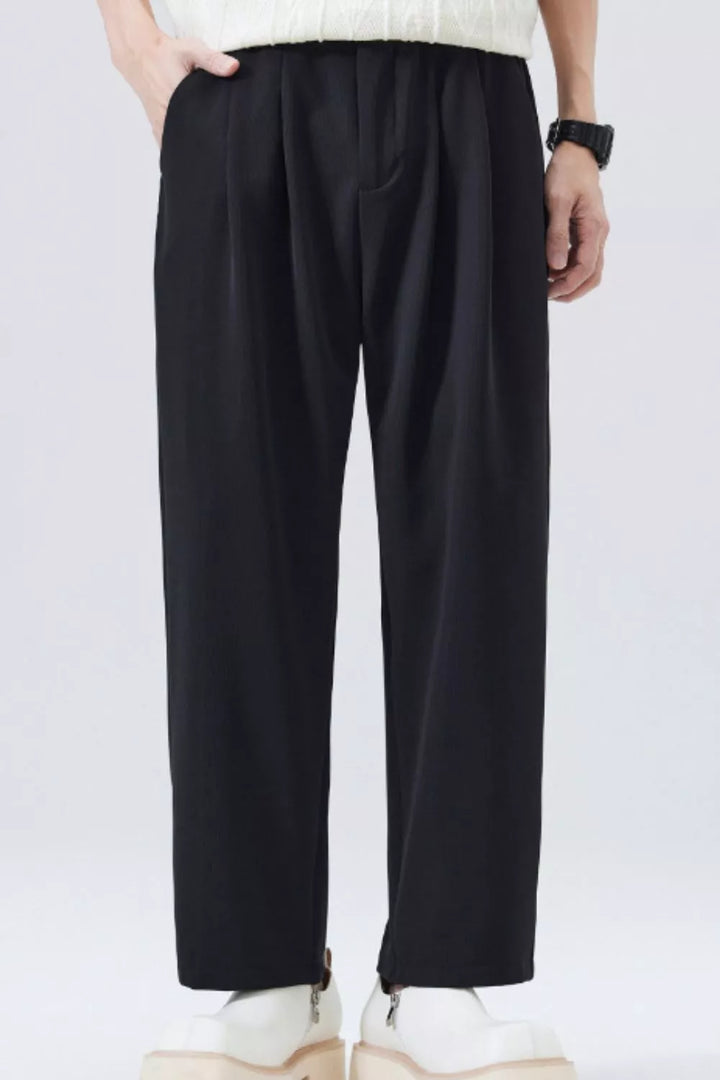 Men's Full Size Wide-Leg Casual Pants Plus Size