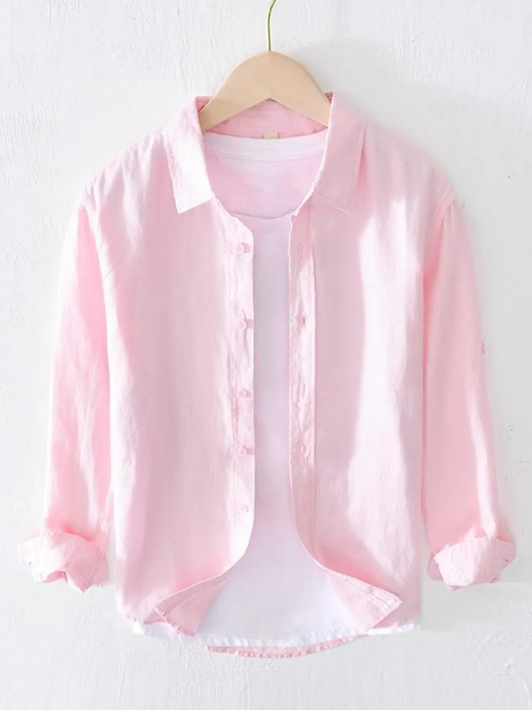 Men's Full Size Button Up Long Sleeve Shirt Plus Size