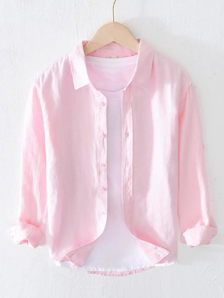 Men's Full Size Button Up Long Sleeve Shirt Plus Size