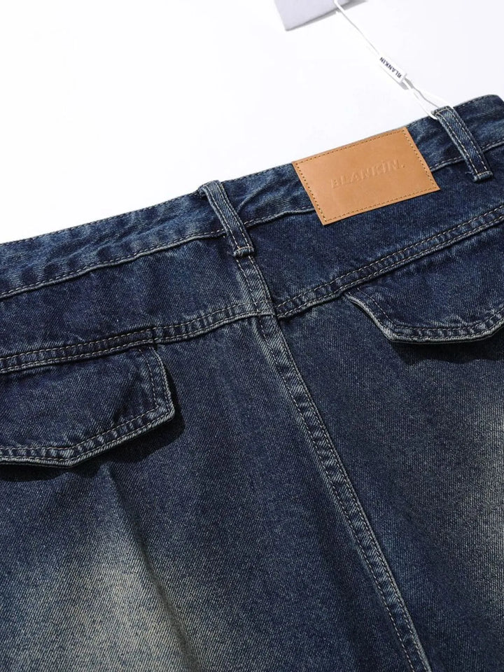 Men's Wide Leg Cargo Jeans