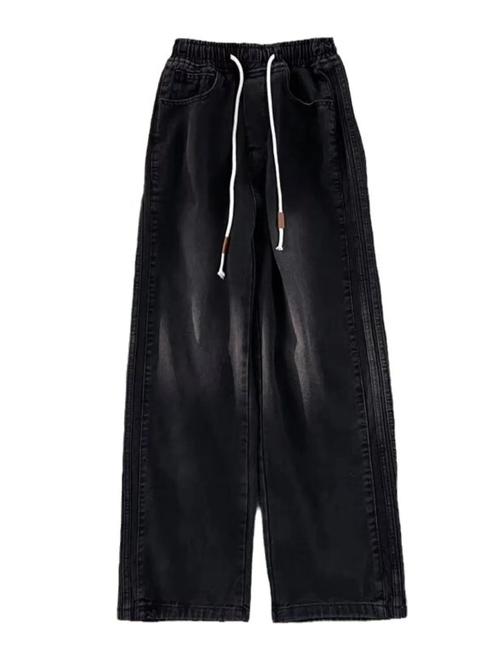 Men's Full Size Wash Wide Leg Pants Plus Size