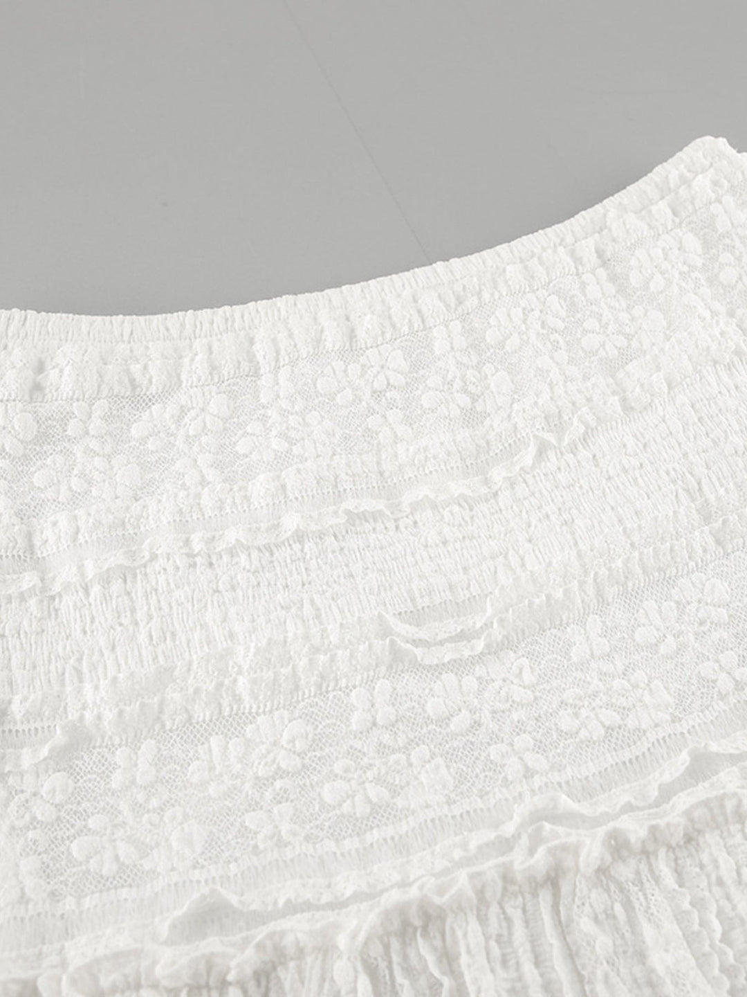 Lace Tiered Maxi Skirt