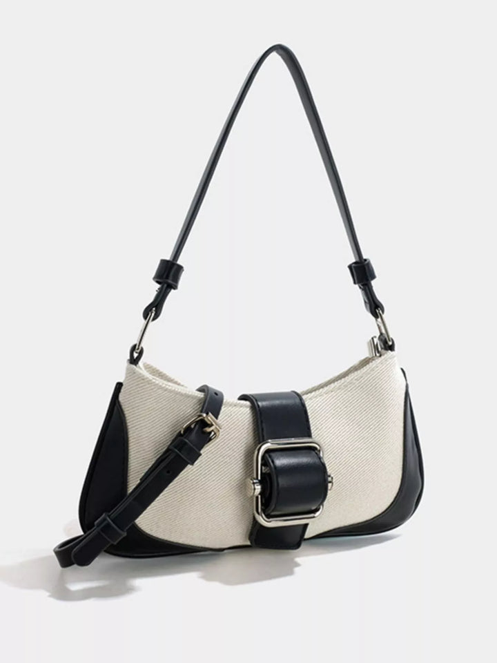 Buckle Accent Shoulder Bag