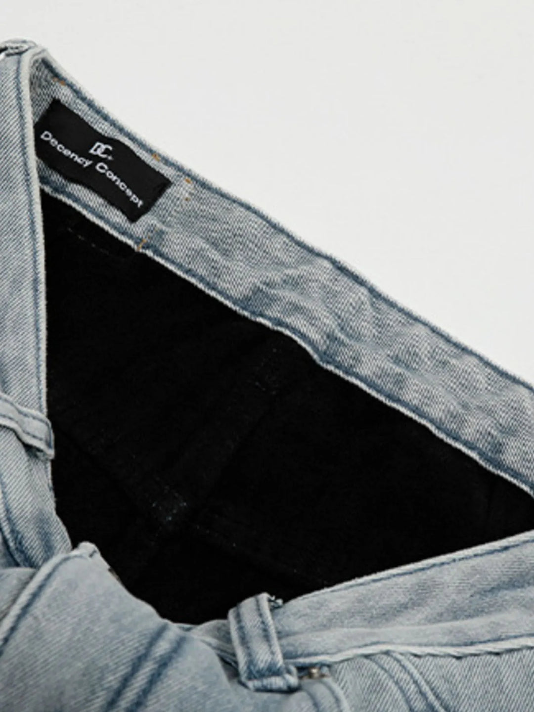 Men's Washed Wide Leg Relaxed Fit Denim Jeans