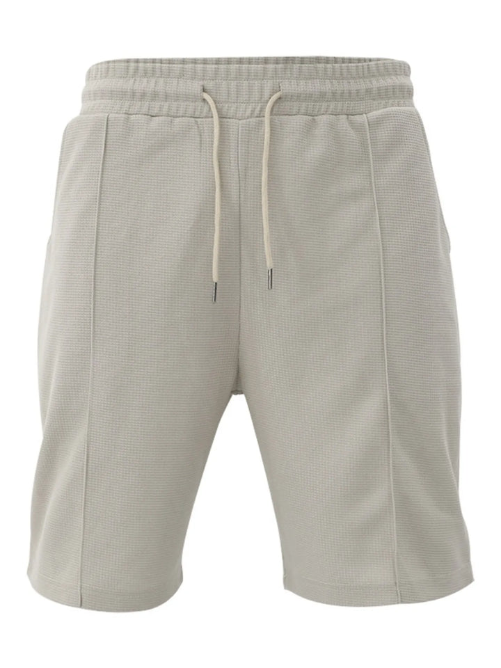 Men's Full Size Round Neck Tee and Shorts Set Plus Size