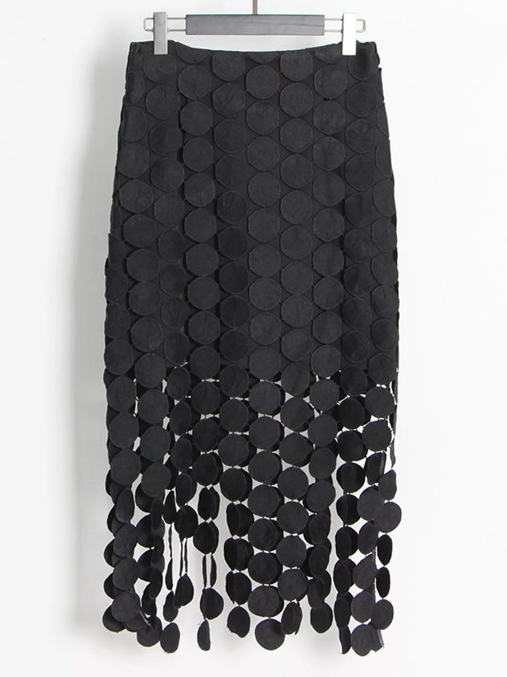 Fringe Midi Skirt