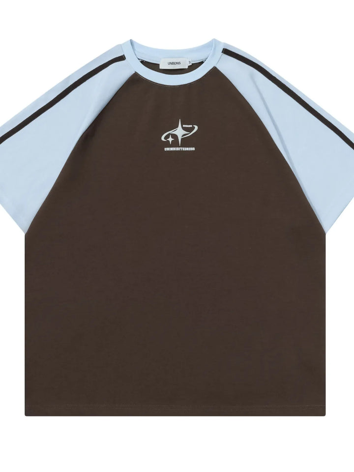 Men's Stripe Round Neck Short Sleeve T-Shirt