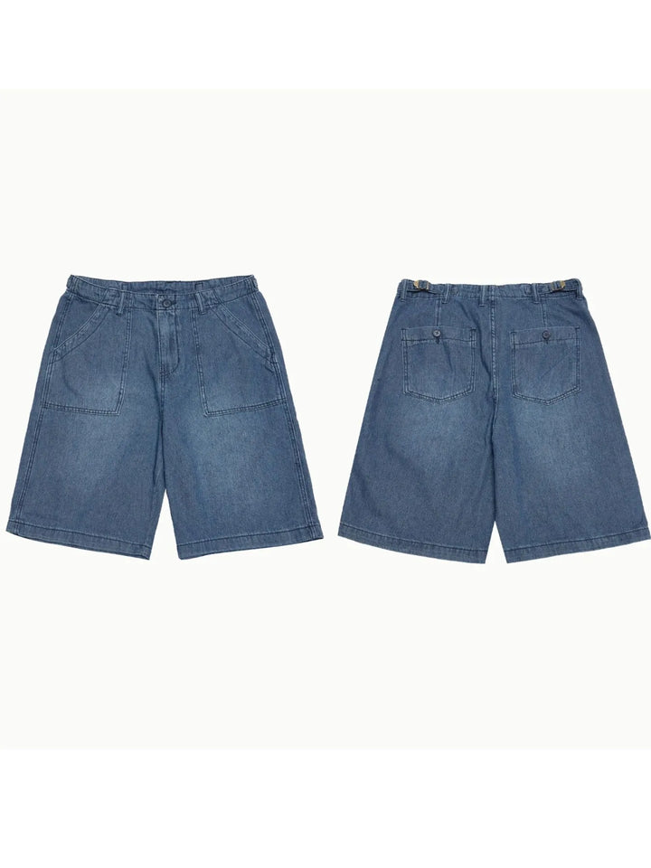 Men's Pocketed Denim Shorts