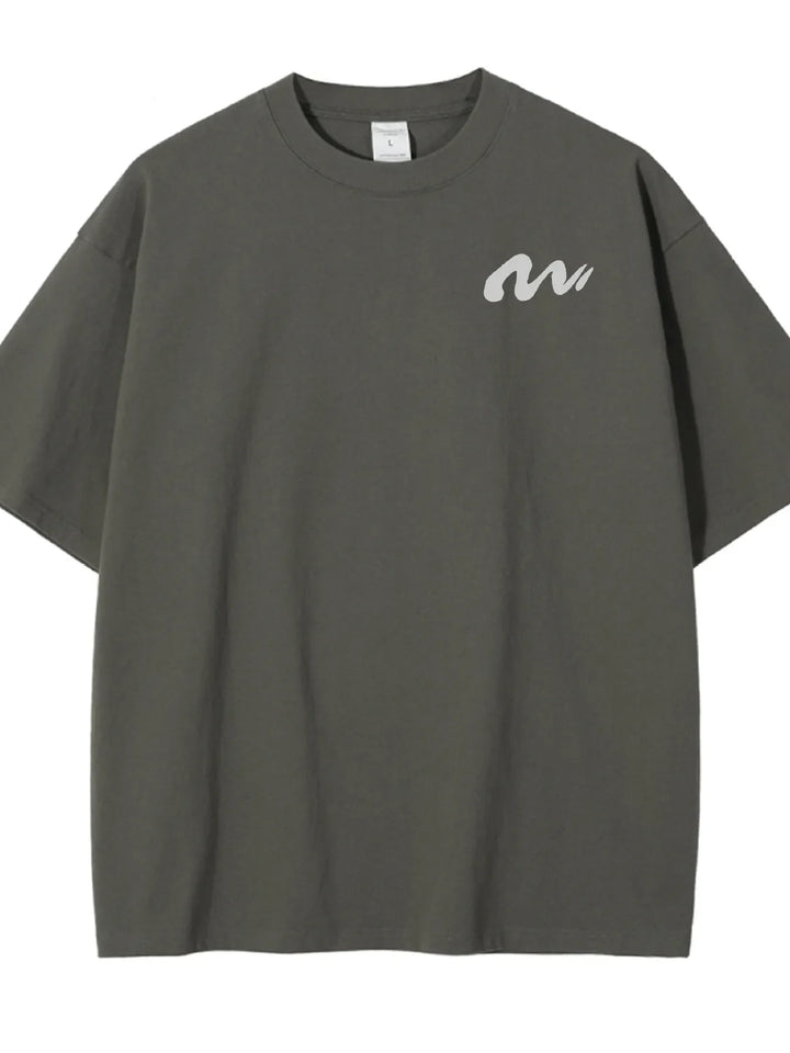 Men's Full Size Round Neck Half Sleeve T-Shirt Plus Size
