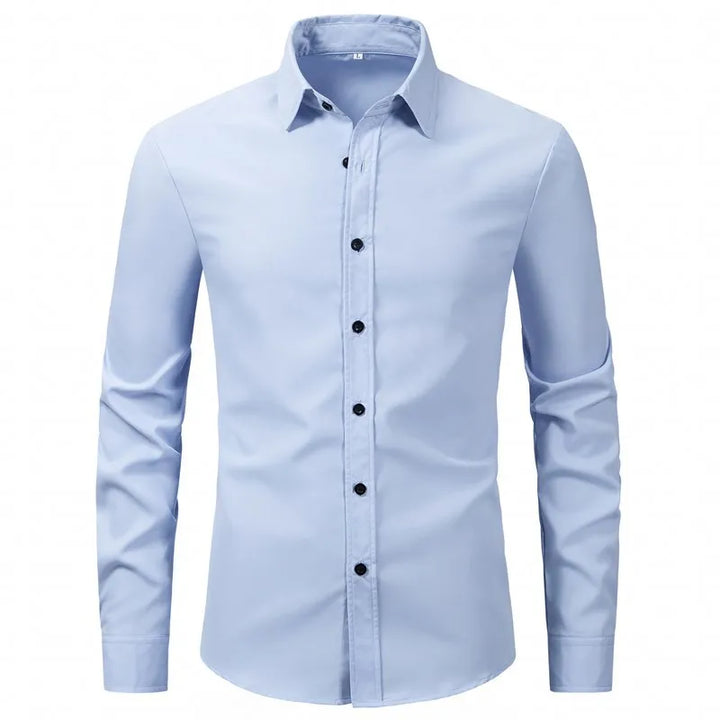 Men's Plus Size Button Up Long Sleeve Shirt