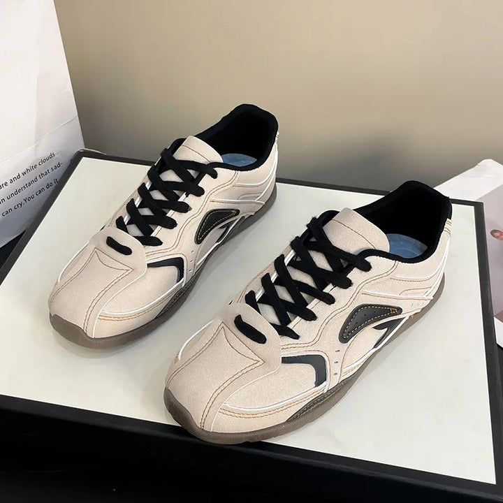 Contrast Flat Sneakers