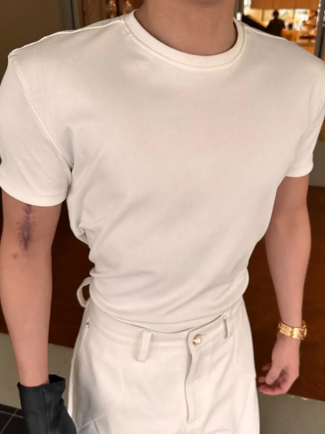 Men's Full Size Round Neck Short Sleeve T-Shirt Plus Size