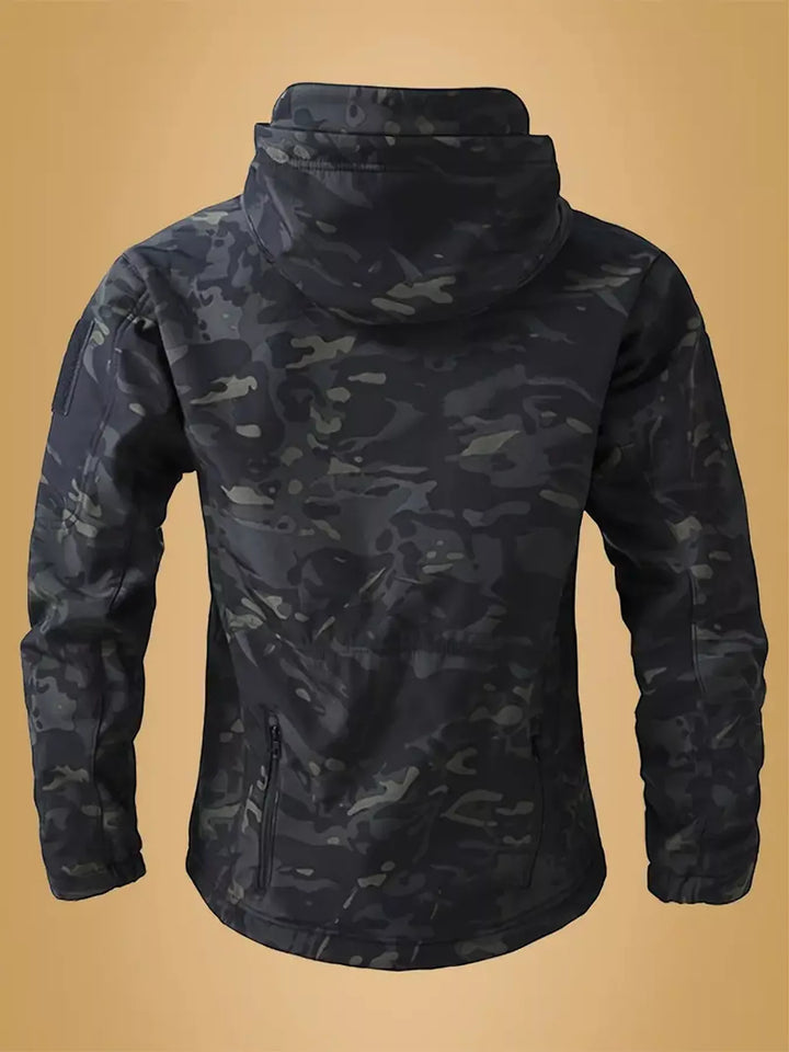 Men's Camouflage Zip Up Hooded Jacket