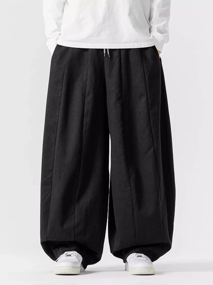Men's Plus Size Loose Fit Drawstring Waist Casual Pants
