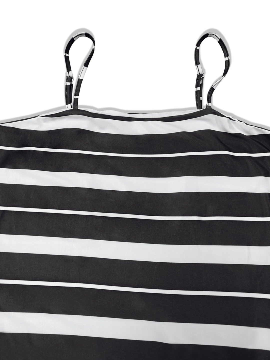 Plus Size Striped Spaghetti Strap Maxi Dress
