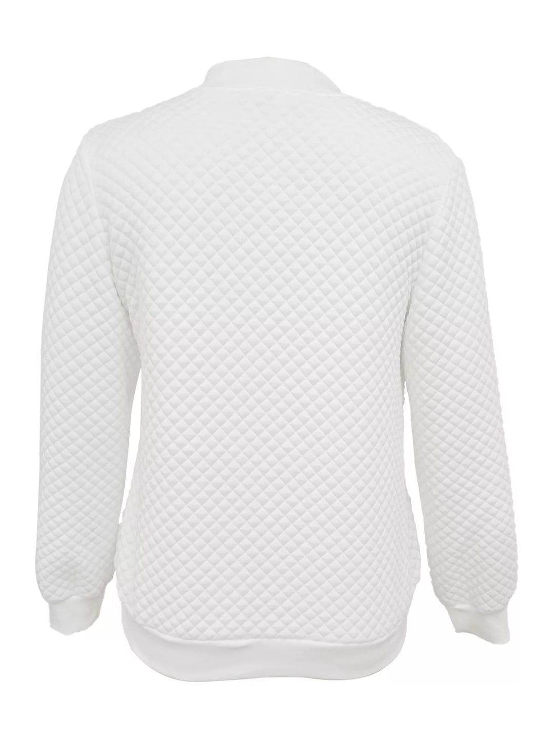 Textured Zip Up Long Sleeve Jacket