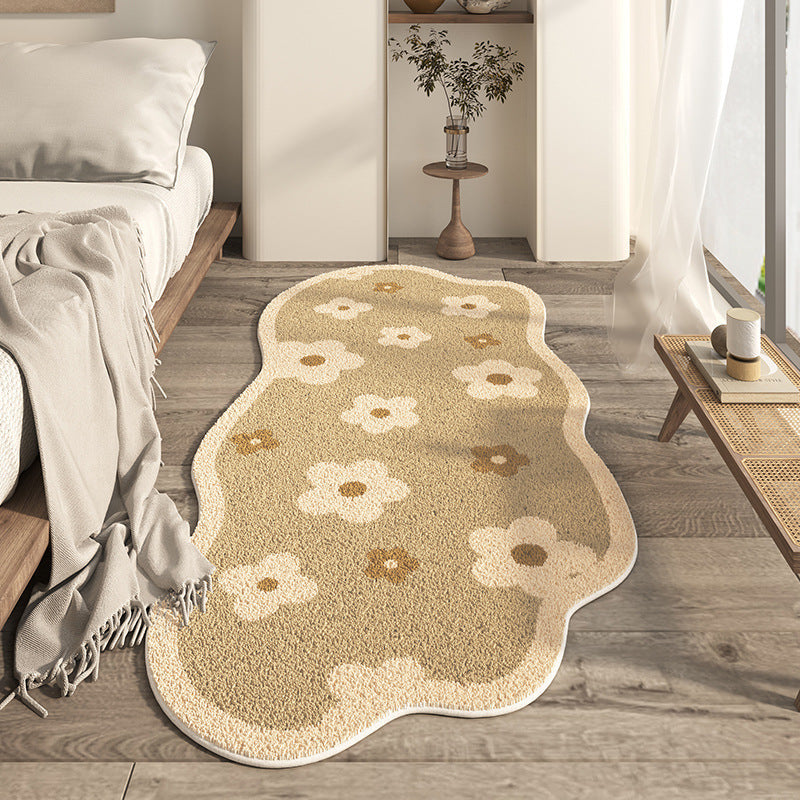Japanese-style Household Bedroom Irregular-shaped Cashmere-look Modern Minimalist Floor Mat