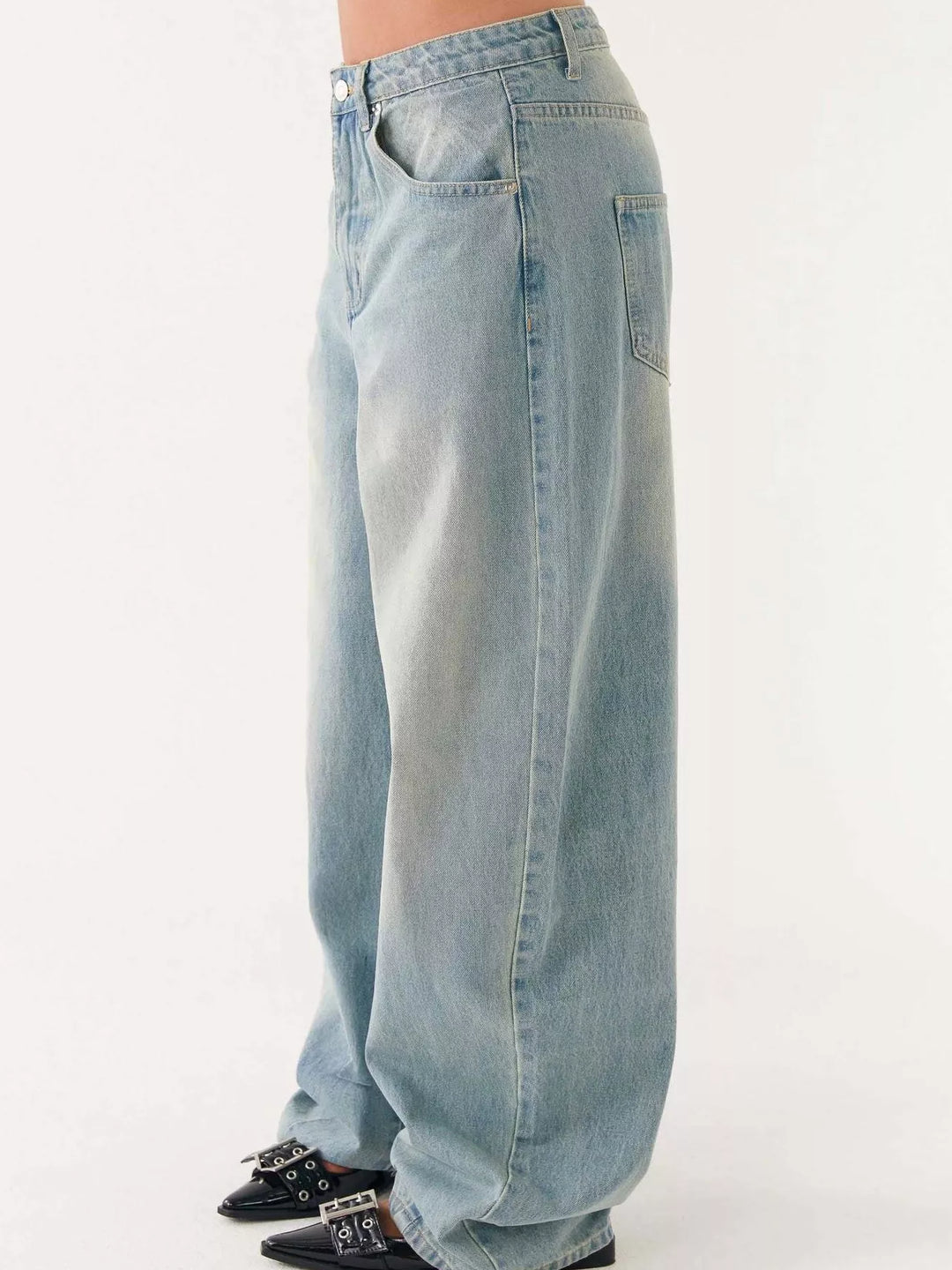 Button Up Denim Jacket and Jeans Set