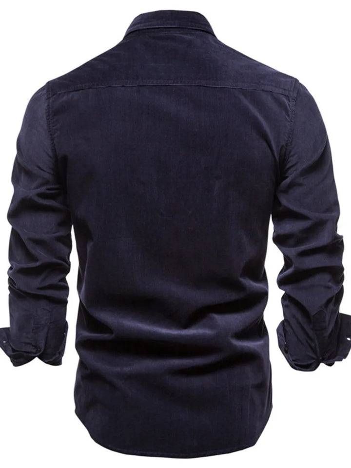 Men's Full Size Button Down Collared Neck Shirt Plus Size