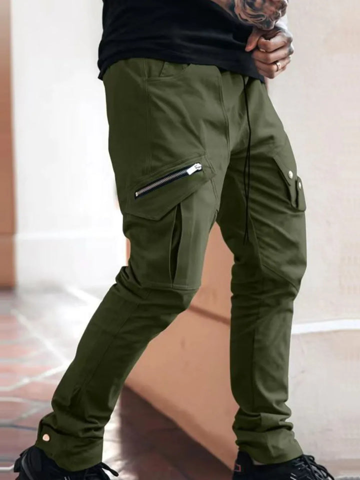 Men's Plus Size Pants with Cargo Pockets