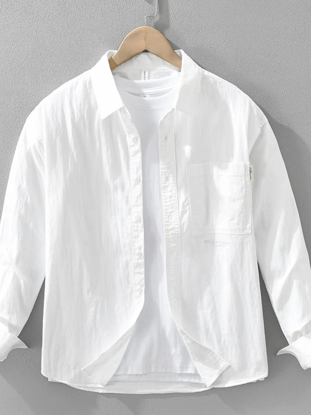 Men's Plus Size Button Up Long Sleeve Shirt