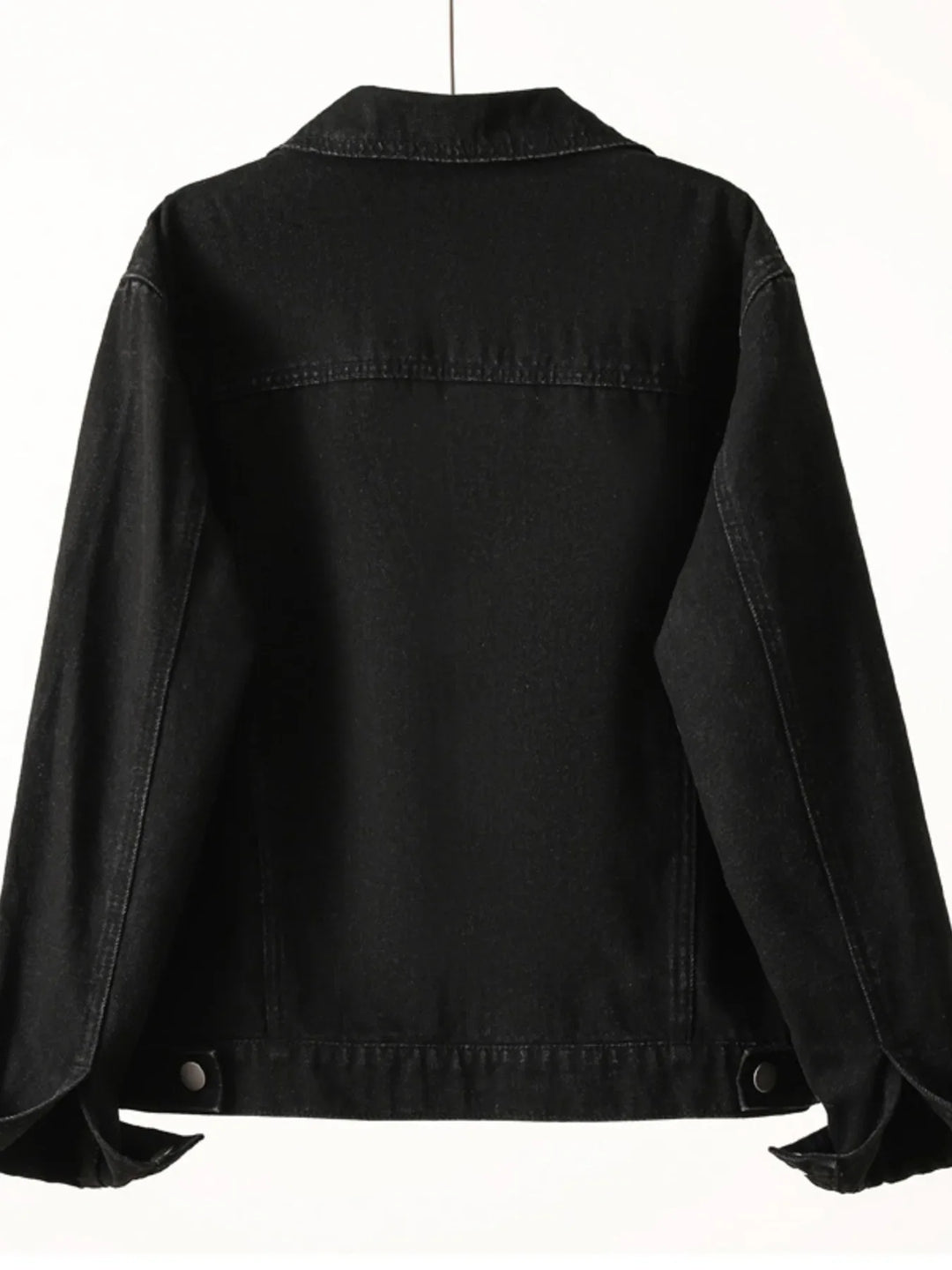 Button Up Long Sleeve Denim Jacket
