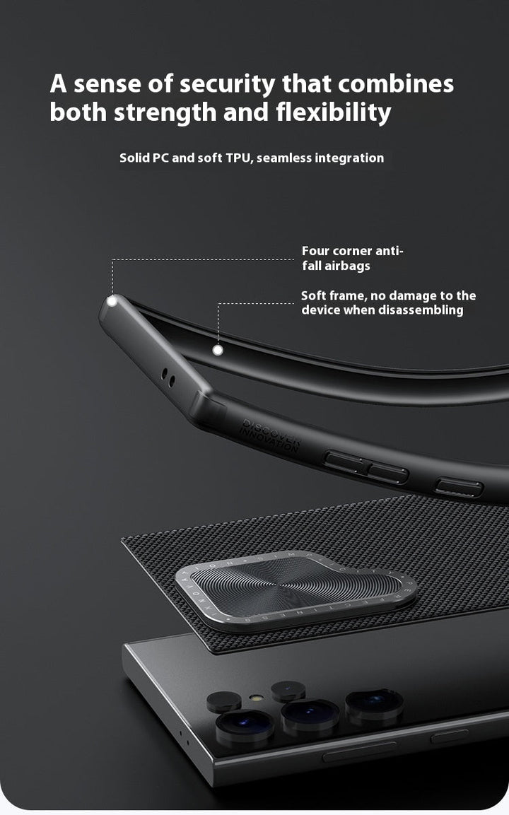 Magnetic Phone Case Lens Bracket Privacy Protective Sleeve