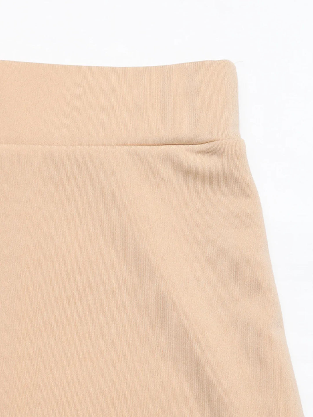 Layered Midi Skirt with Contrast Hem Detail